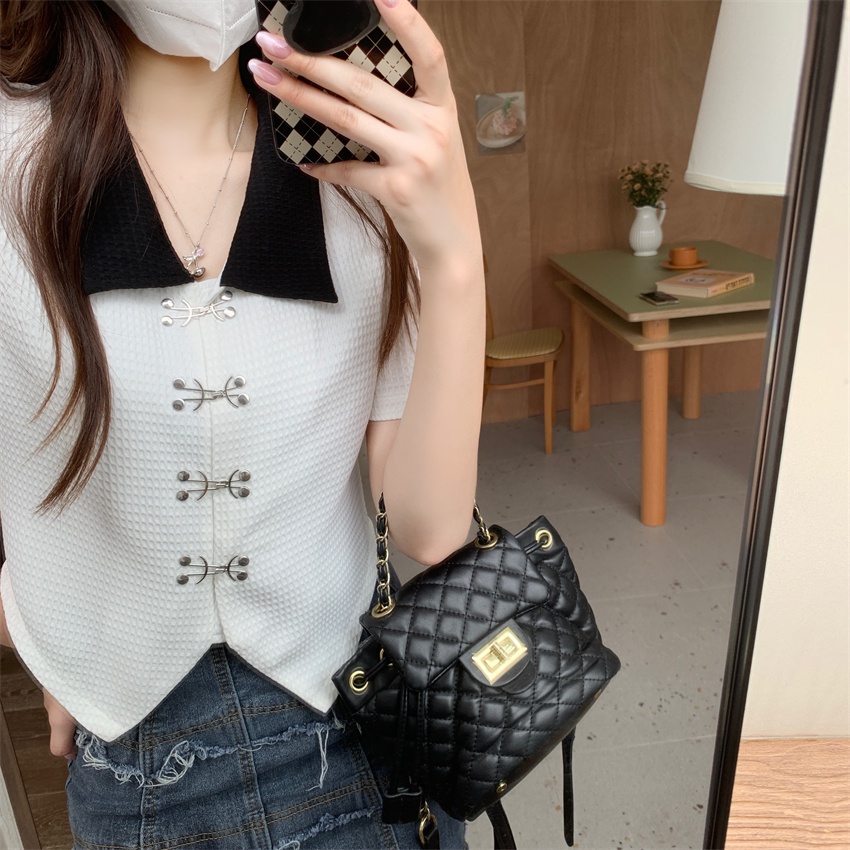 Áo Sơ Mi Ngắn Tay Đính Nút Thời Trang Dành Cho Nữ