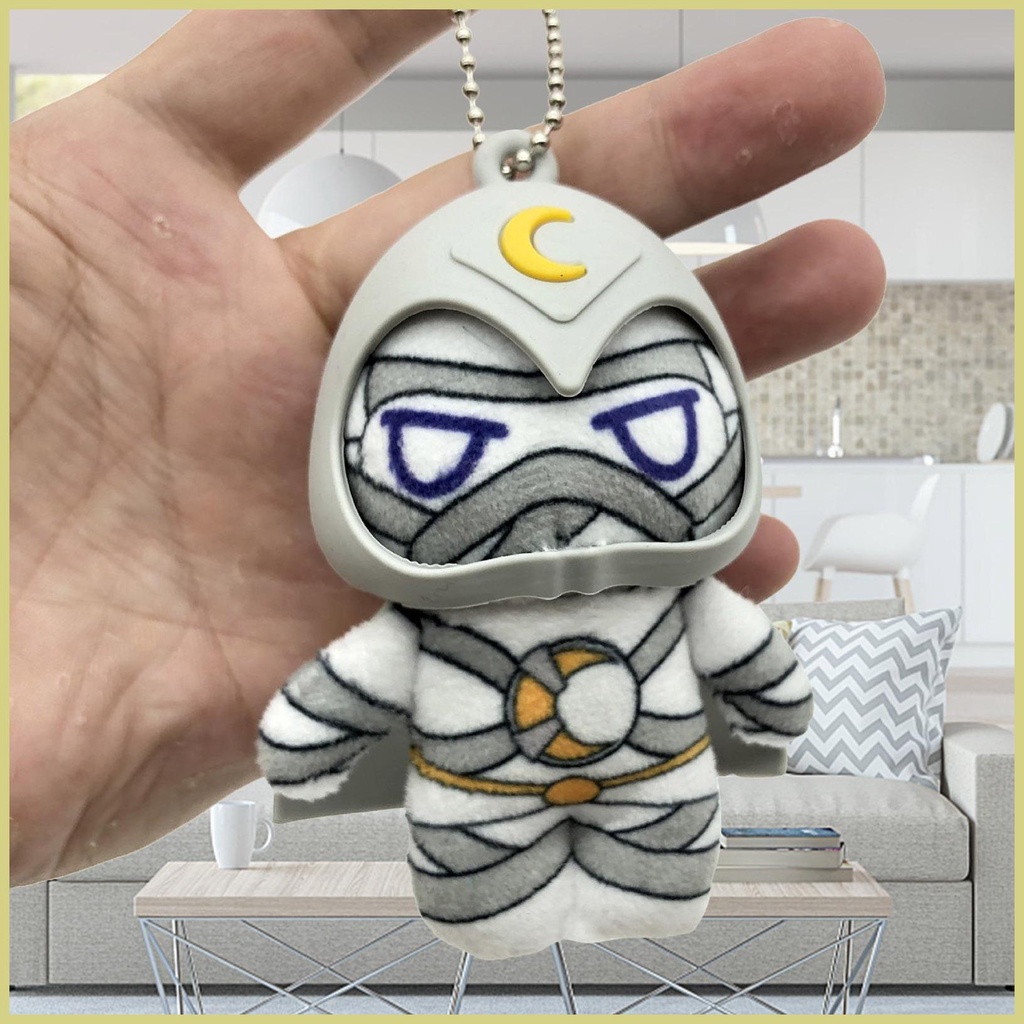 Móc Khóa Búp Bê Nhồi Bông Mềm Hình Kỵ Sĩ Mặt Trăng Cos Moon Knight Làm Quà Tặng Sinh Nhật Cho Bé aseavn
