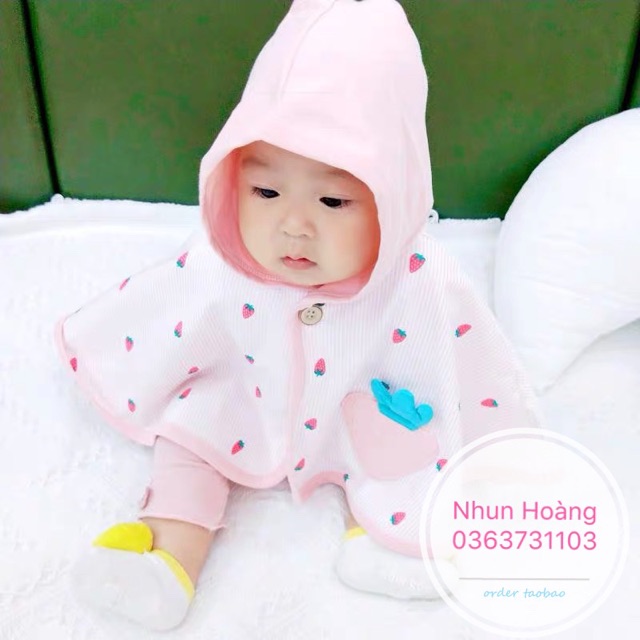 Áo choàng , áo chống nắng cho bé gái