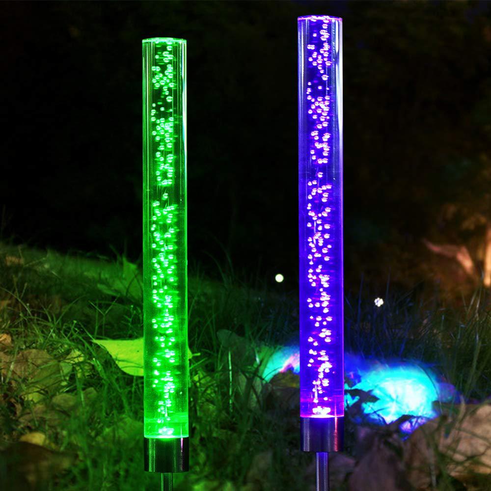 1/2 Đèn Năng Lượng Mặt Trời Chống Thấm Nước Màu Sắc RGB