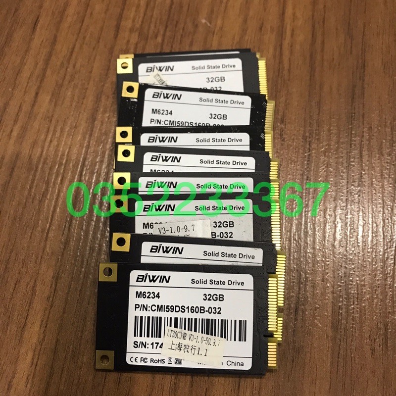 Ổ cứng ssd chuẩn msata 16G, 32G, 64G, 128G