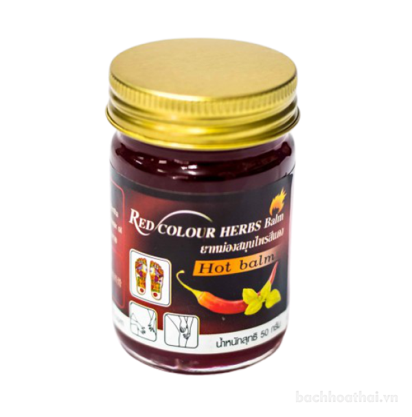 Dầu cù là ớt đỏ Red Colour Herbs Balm Thái Lan