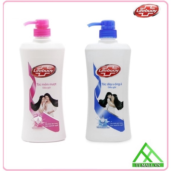 Dầu Gội Lifebuoy 640g - Cho Tóc Mềm Mượt, Dày Óng Ả