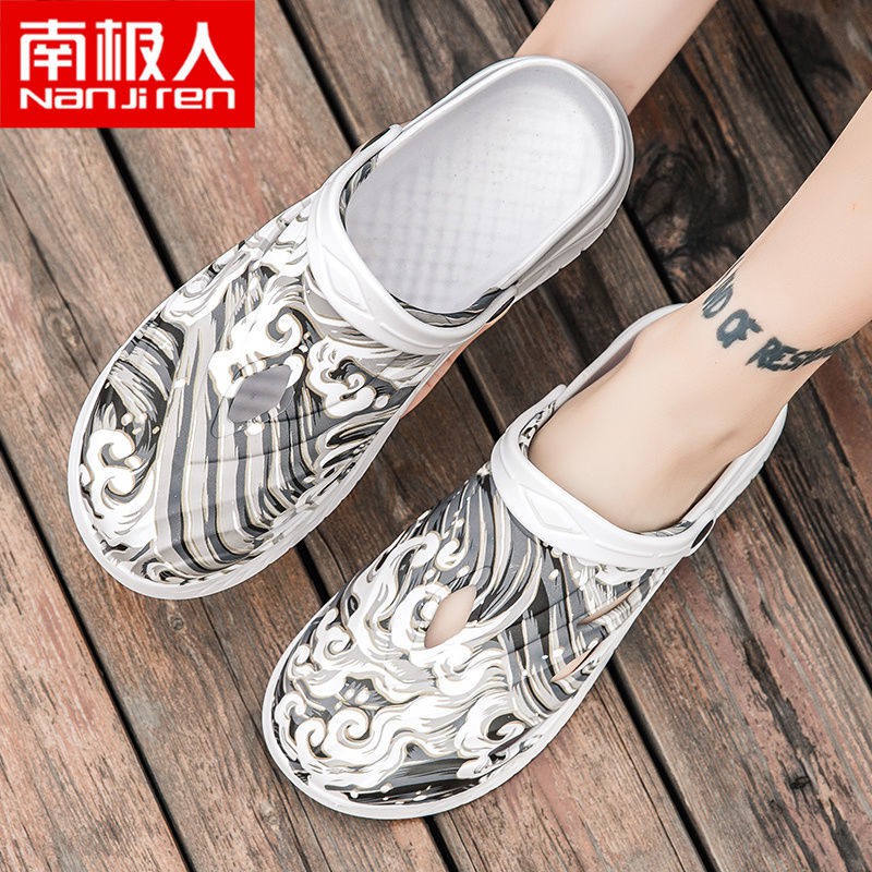 Giày Sandal Đục Lỗ Hai Cách Mang Thời Trang Nam Năng Động 2021