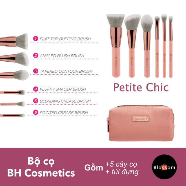 [Bill Usa] Cọ Trang điểm BH COSMETICS ItsMyRaye / Mini Pink