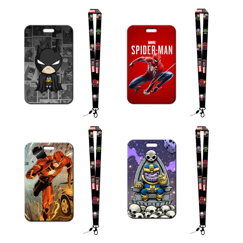 Dây Đeo Điện Thoại/Chìa Khóa/Thẻ ID DIY Hình Siêu Anh Hùng Marvel
