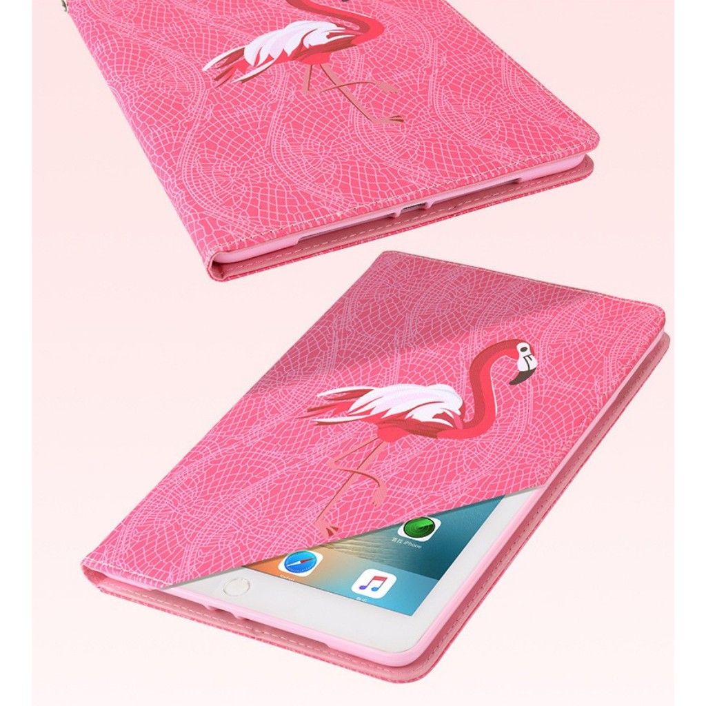 Bao da ipad gen 8 silicon hình Chim Hồng Hạc ốp ipad Air 2/Air 1/Pro 9.7/10.5/Air 3/10.2 gen7/8...MART CASE