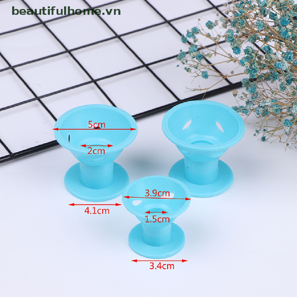 Bộ 10 Dụng Cụ Uốn Tóc Bằng Cao Su Silicon Mềm Không Dùng Nhiệt