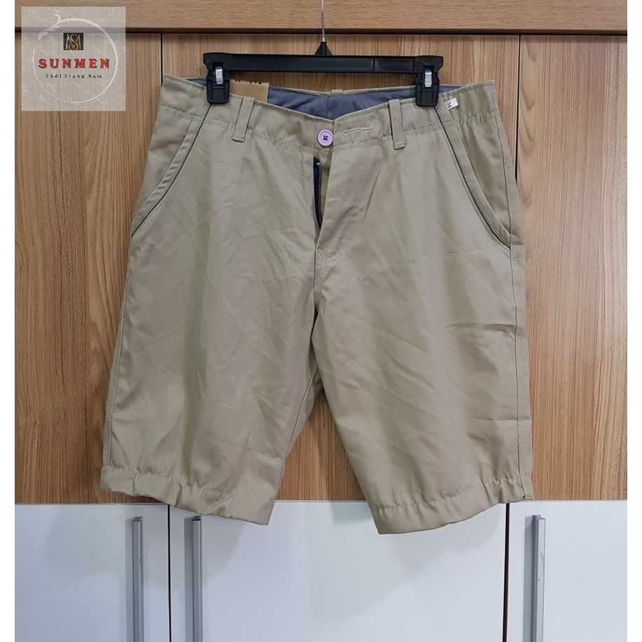 [HCM] Quần Short Lửng Nam Chất Kaki Không Xù Chất Vải Kaki Mềm Co Giãn SUNMEN Size Từ 40-75kg