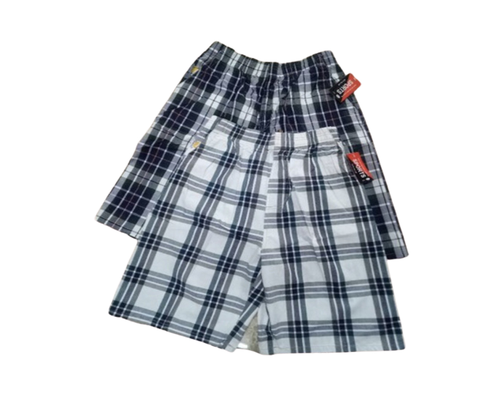 Quần Đùi kẻ Nam Thể Thao Thun Cotton – Quần Short Nam Mềm Mịn Cạp Chun Freesize 50kg Đến 75 kg - Vạn Xuân Shop
