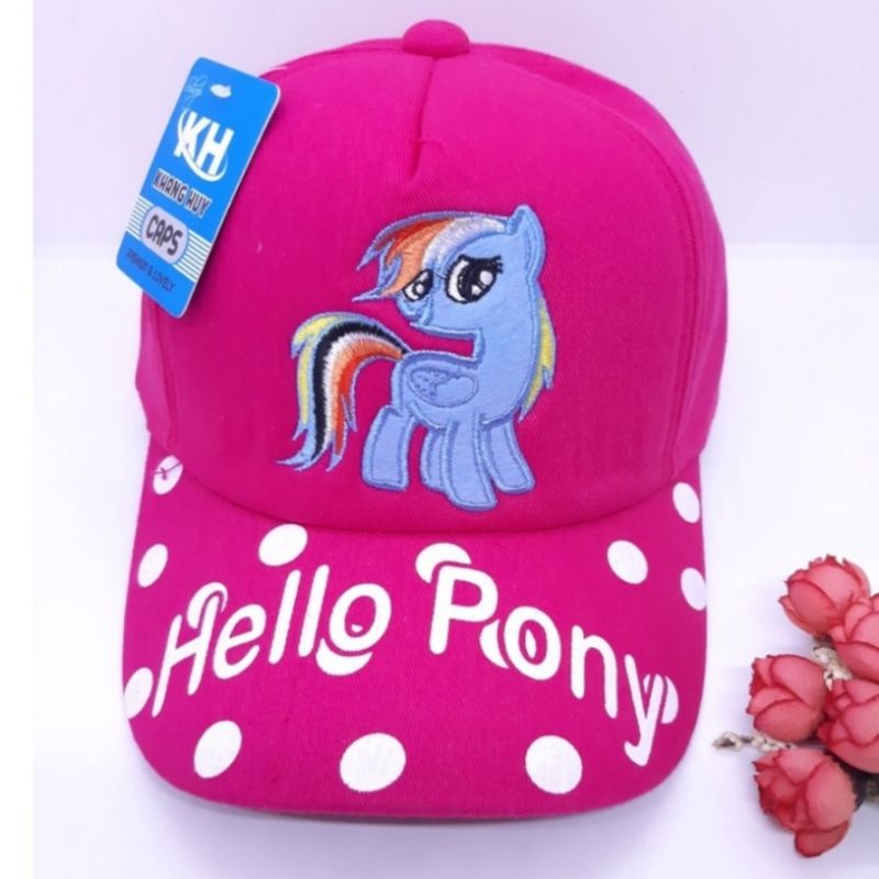 Mũ/Nón kết lưỡi trai hình Ngựa Pony cho bé gái