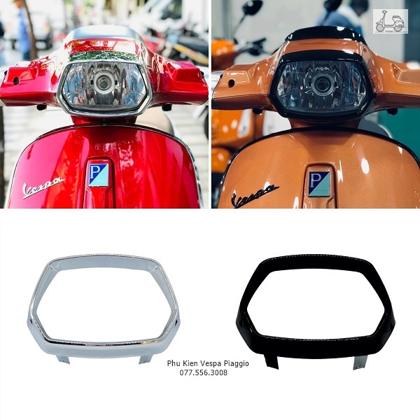 Viền Đèn Pha Cho  Vespa Sprint Mẫu Halogen