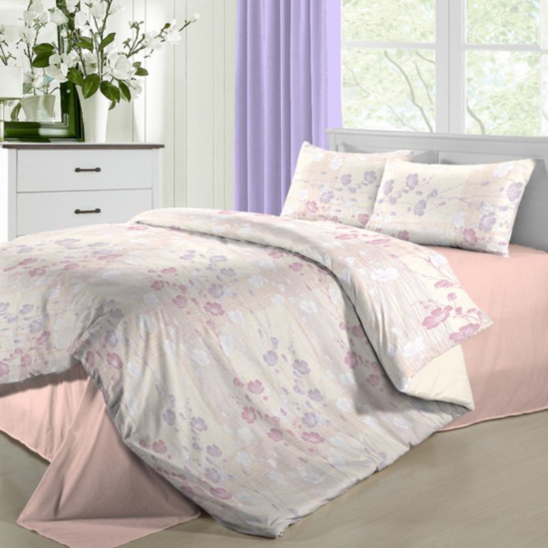 Bộ drap và chăn Novelle Petals 160x200cm KF13220-4 792634-2
