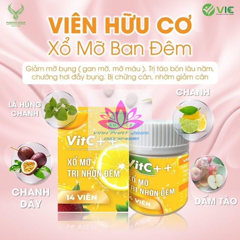 Xổ Mỡ Tía Tô Hộp 14 Viên Chính Hãng.
