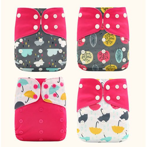 Bộ Bỉm happy flute / Tã Vải cho bé từ 1m đến 24m, One size siêu thoáng chống trào Nana Shop - MOMY BABY