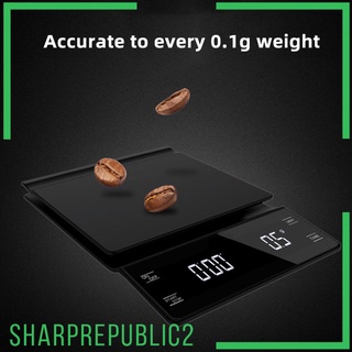 LED Display High Precision Coffee Scale With Timer Digital Kitchen Scales