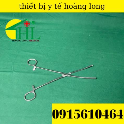 Panh Y Tế, Panh Gắp Phẫu Thuật, Pen Kẹp Y Tế, Panh Cong Có Mấu 24cm - Hàng Pakistan
