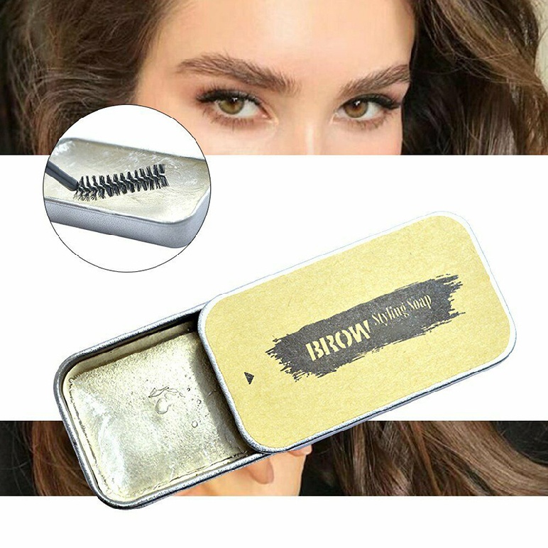 [Hàng mới về] Sáp trang điểm định hình chân mày kèm cọ bền màu