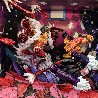 Mô hình one piece gk snake man luffy vs kaer kata kuli