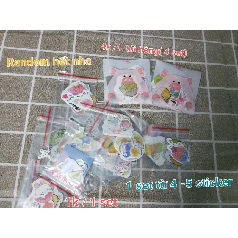 Sticker chiết lẻ random