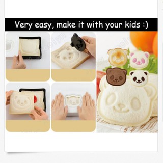 Cute bear shaped sandwich cutter