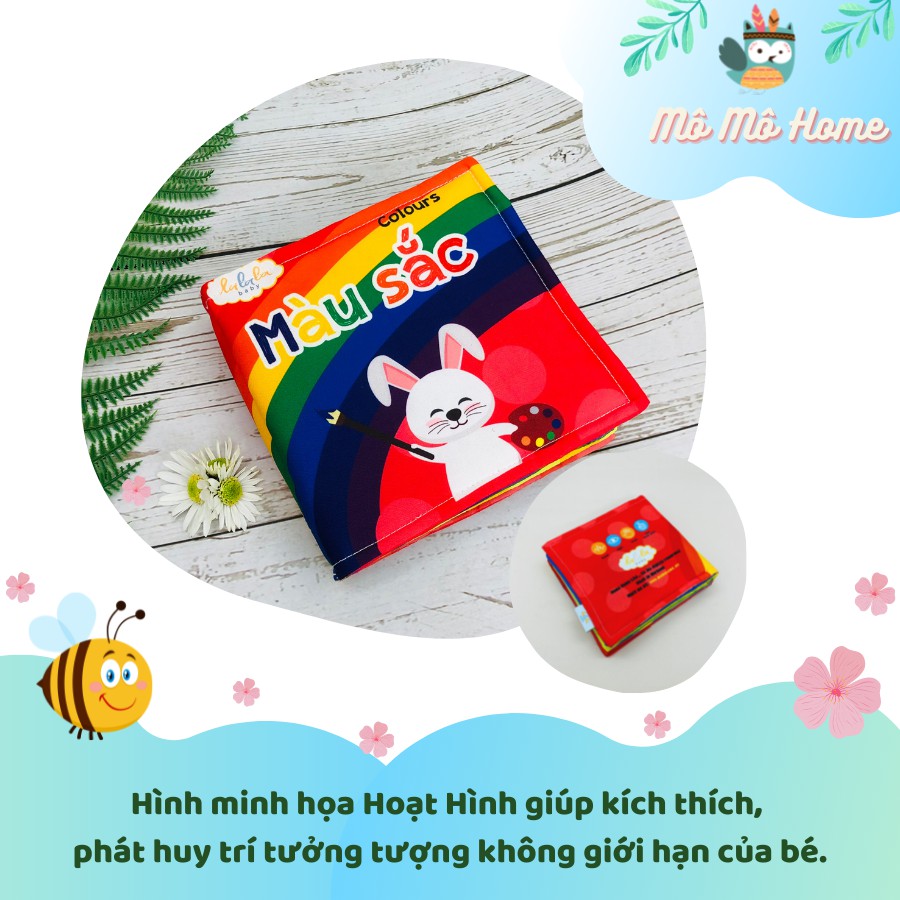 Sách vải cho bé sơ sinh Lalala baby, kích thích đa giác quan: My very first book/ Cuốn sách đầu tiên cho trẻ