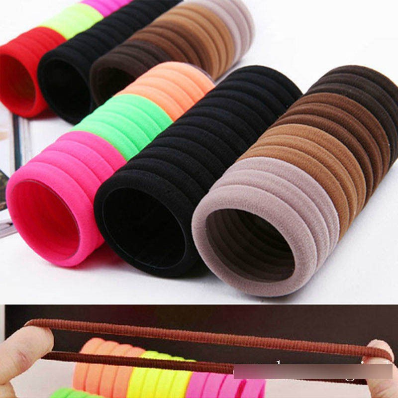 Dây buộc tóc🍀FREESHIP🍀sét 20 chun buộc tóc, cột tóc bằng vải nhiều màu sắc kèm ống đựng trong suốt
