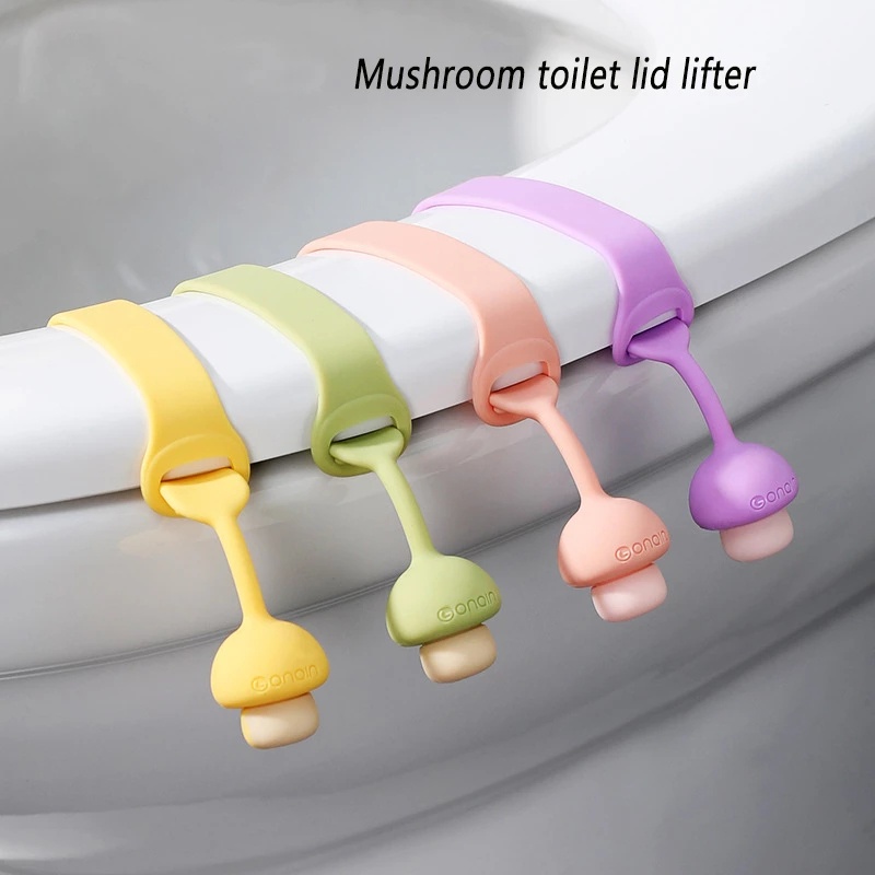 Dụng Cụ Hỗ Trợ Mở Nắp Bồn Cầu Hình Nấm Chống Bụi Bẩn