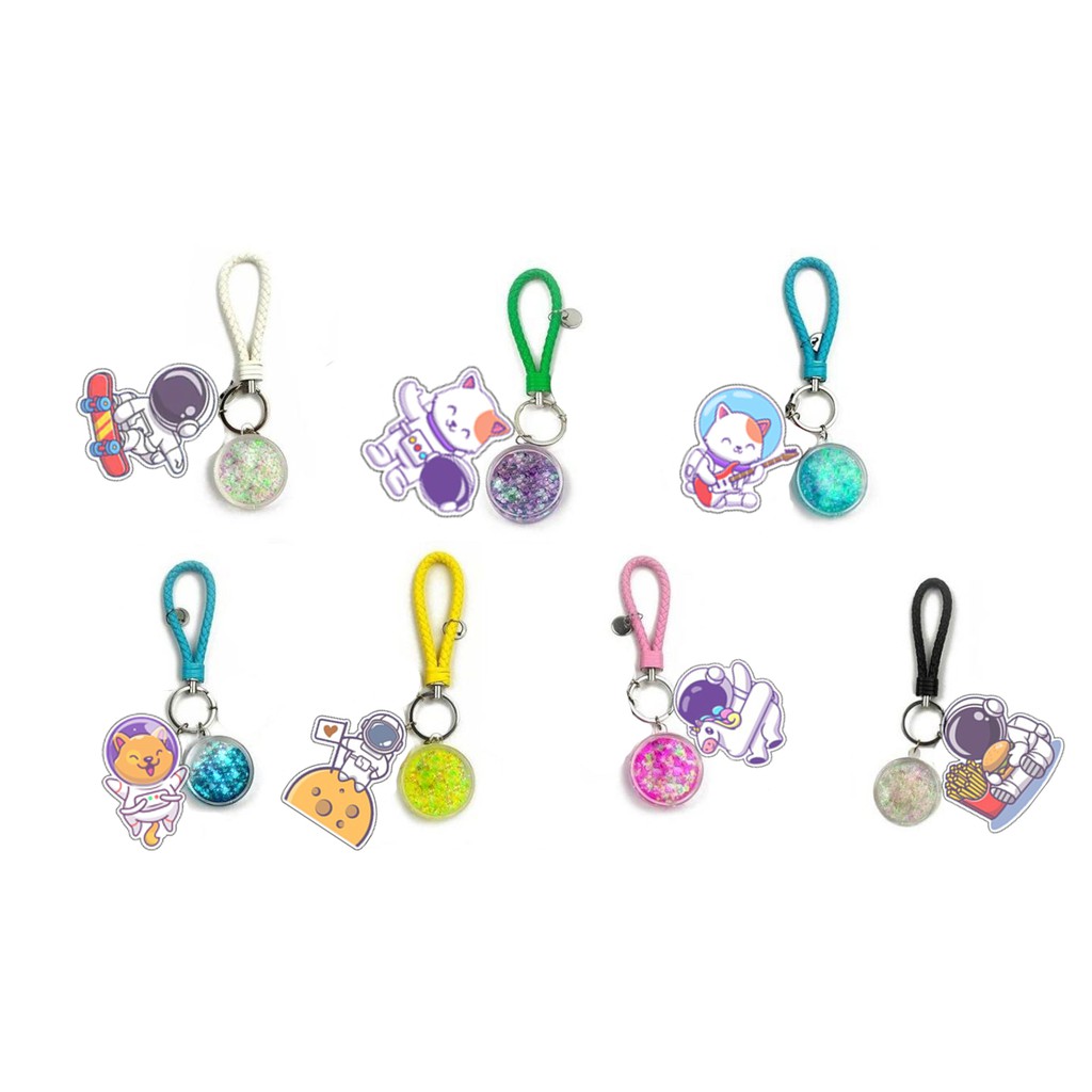 Móc khoá phi hành gia kim tuyến MKT28 móc khoá cute dễ thương kpop idol hoạt hình