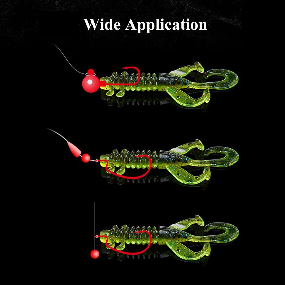 MUVAKO Set 5 Mồi Câu Cá Giả Hình Tôm Hùm Mềm Mại