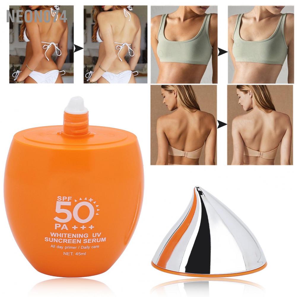 [Hàng mới về] Kem chống nắng chống tia UV tươi mới dưỡng ẩm da mặt SPF50+++ 45ml