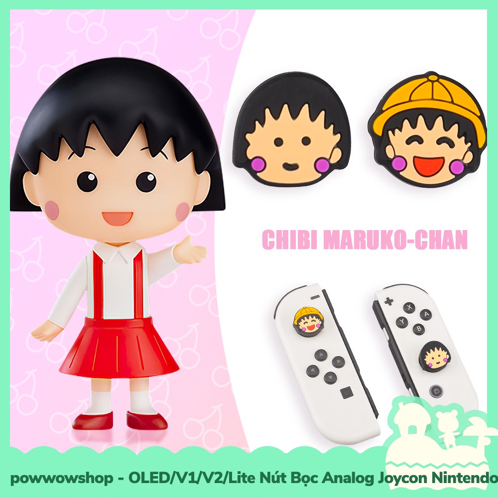 [Sẵn VN - Hỏa Tốc] Oled/V1/V2/Lite Nút Bọc Analog JoyStick Cho Joycon Máy Game Cầm Tay Nintendo Switch Style Anime Manga