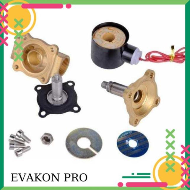 Van điện từ phi 21, phi 27,phi 34 thường đóng 220V van nước điều khiển bằng điện [LOẠI TỐT, BÁN CHẠY]