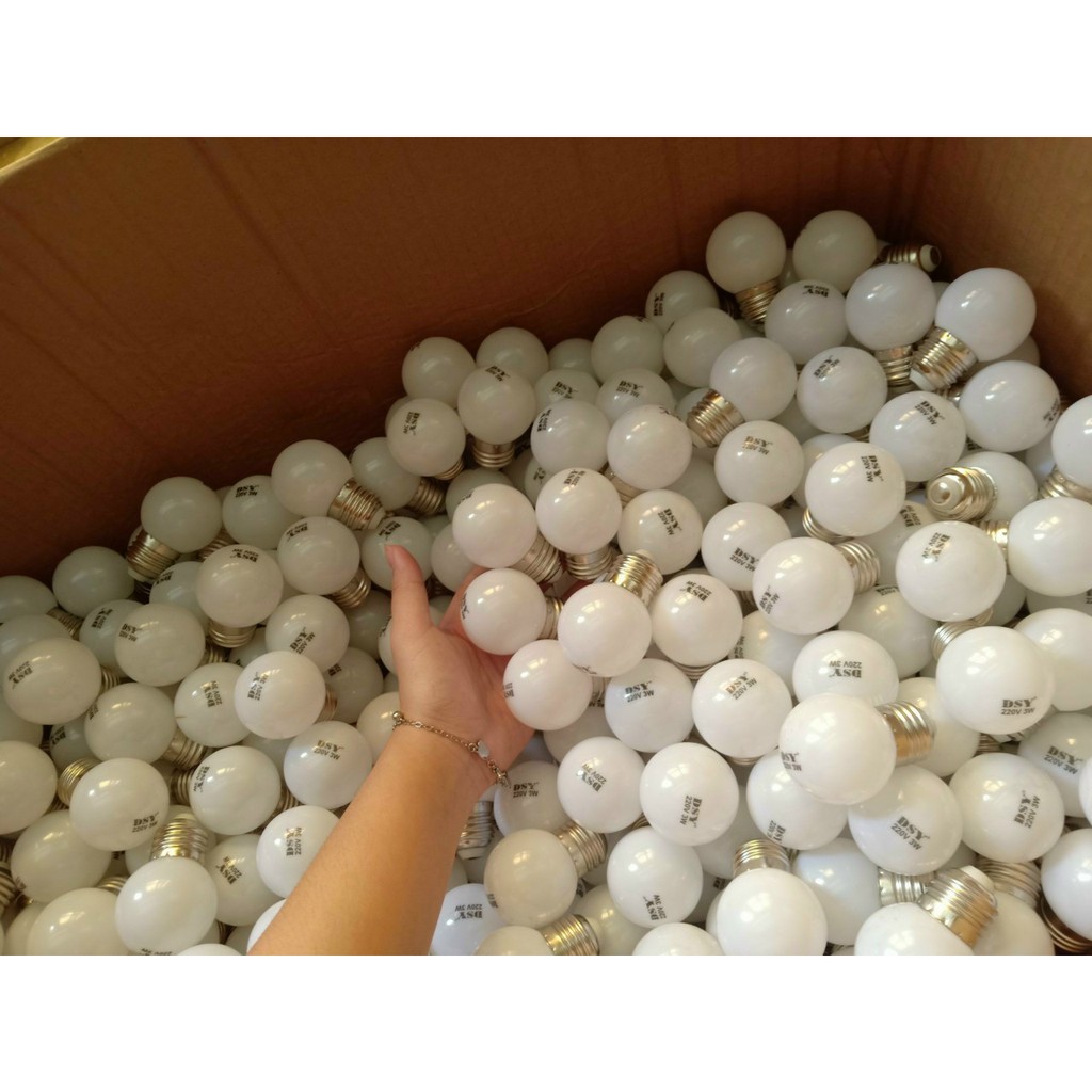 Bóng led trái chanh nhiều màu 1W trang trí ngoài trời giá rẻ