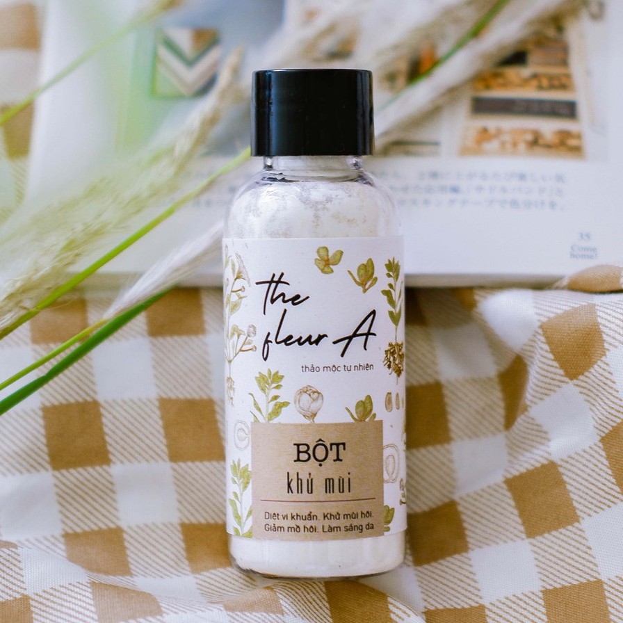 Bột Khử Mùi Thảo Mộc Khử Mùi Hôi Chân Hôi Nách Giảm Tiết Mồ Hôi Hôi the FleurA (Handmad)