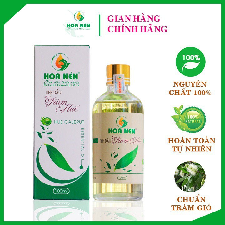 Tinh dầu tràm Huế Hoa Nén nguyên chất 50ml,100ml  [ Hàng chính hãng].