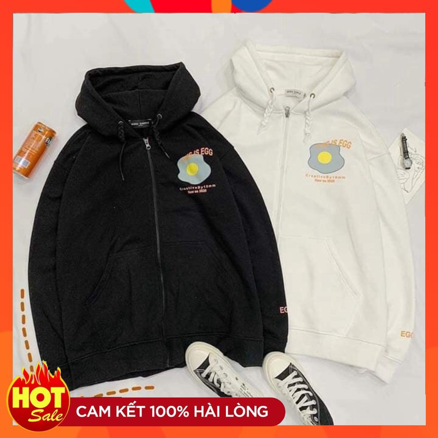 🌈𝗡𝗘𝗪 𝗔𝗥𝗥𝗜𝗩𝗔𝗟💢  ÁO HOODIE - ÁO KHOÁC NỈ NGOẠI This is Egg - Hình Trứng Ốp La - Kèm Ảnh Thật)