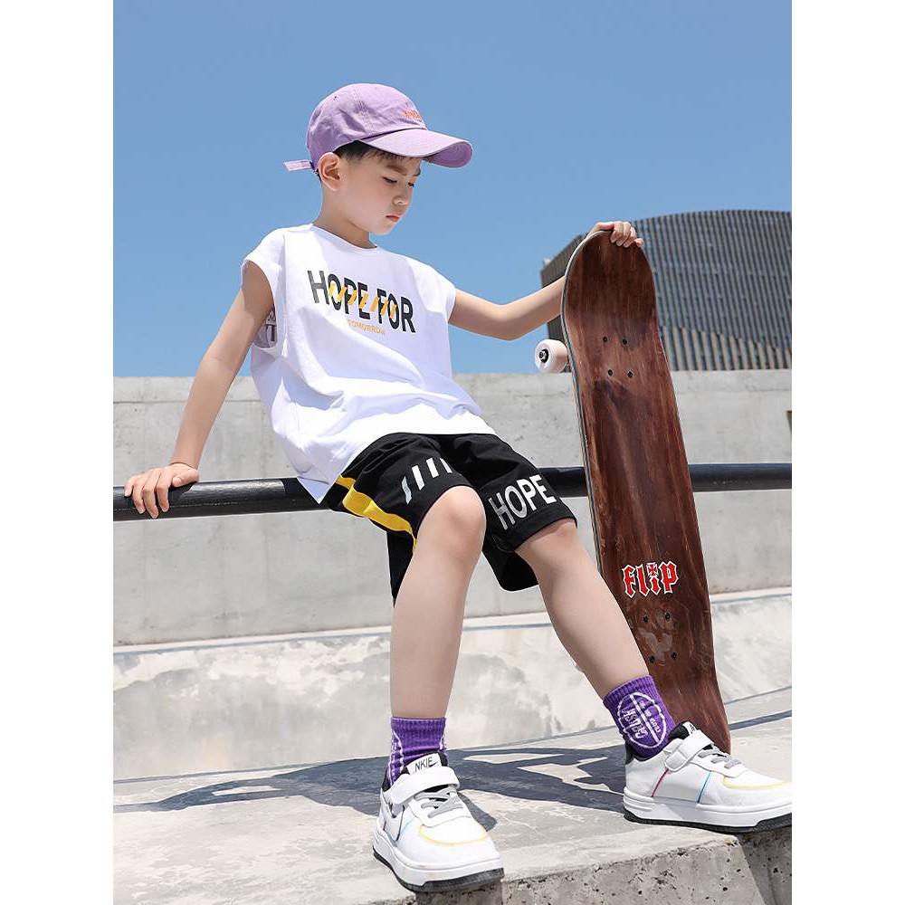 Bộ Cộc Thể Thao Hiphop Cho Bé Trai Và Bé Gái Size 20-40kg KidsOne DC02