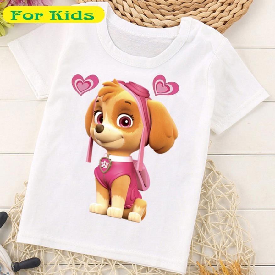 Áo thun đội chó cứu hộ trẻ em | Áo Paw Patrol tay ngắn cho bé trai | bé gái đẹp PA06