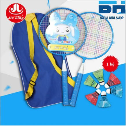 Vợt cầu lông cho trẻ em TH010 bộ 1 Túi / 2 Vợt / 3 Cầu