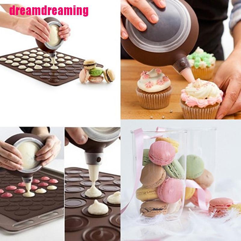 Khuôn Silicone Làm Bánh Macaron 2 Mặt Tiện Dụng