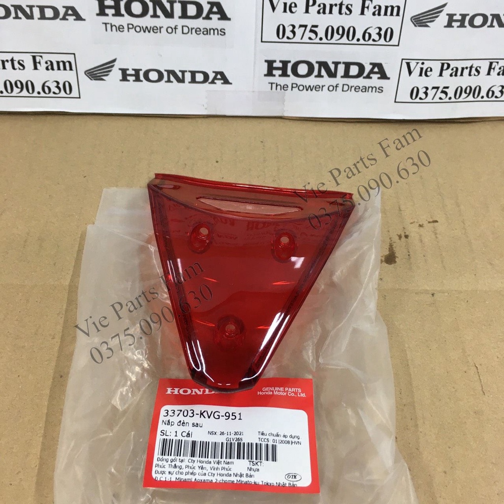 Nắp chụp đèn hậu Air Blade 110 đời đầu, AB 110 đời đầu , hàng din honda mới 100%