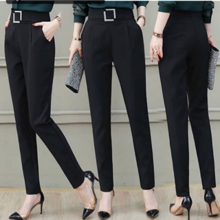 QUẦN BAGGY VẢI CÔNG SỞ KÈM ĐAI VUÔNG