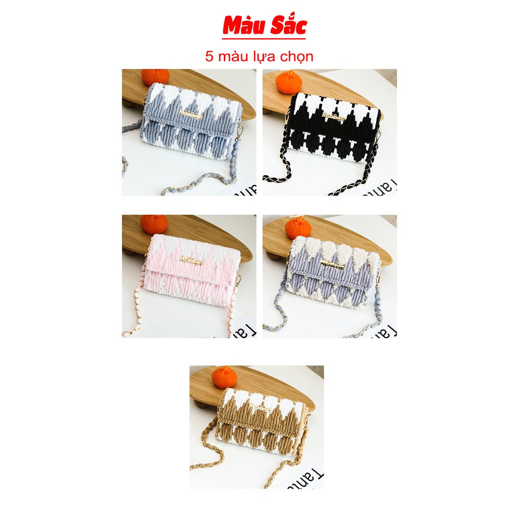 Túi Handmade Hình Răng Cưa ❤️ Ebi Store - Freeship ❤️ Set nguyên liệu tự đan túi DIY