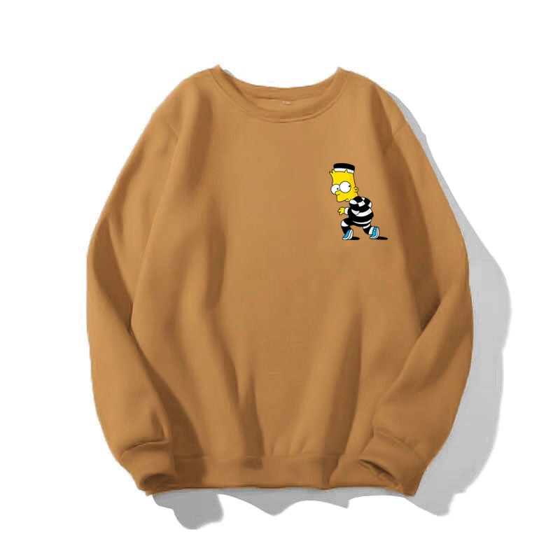 [ HÓT CỰC HÓT ] ÁO SWEATER NỈ UNISEX FORM NAM NỮ IN NHOK SIMPSON SIÊU DỄ THƯƠNG