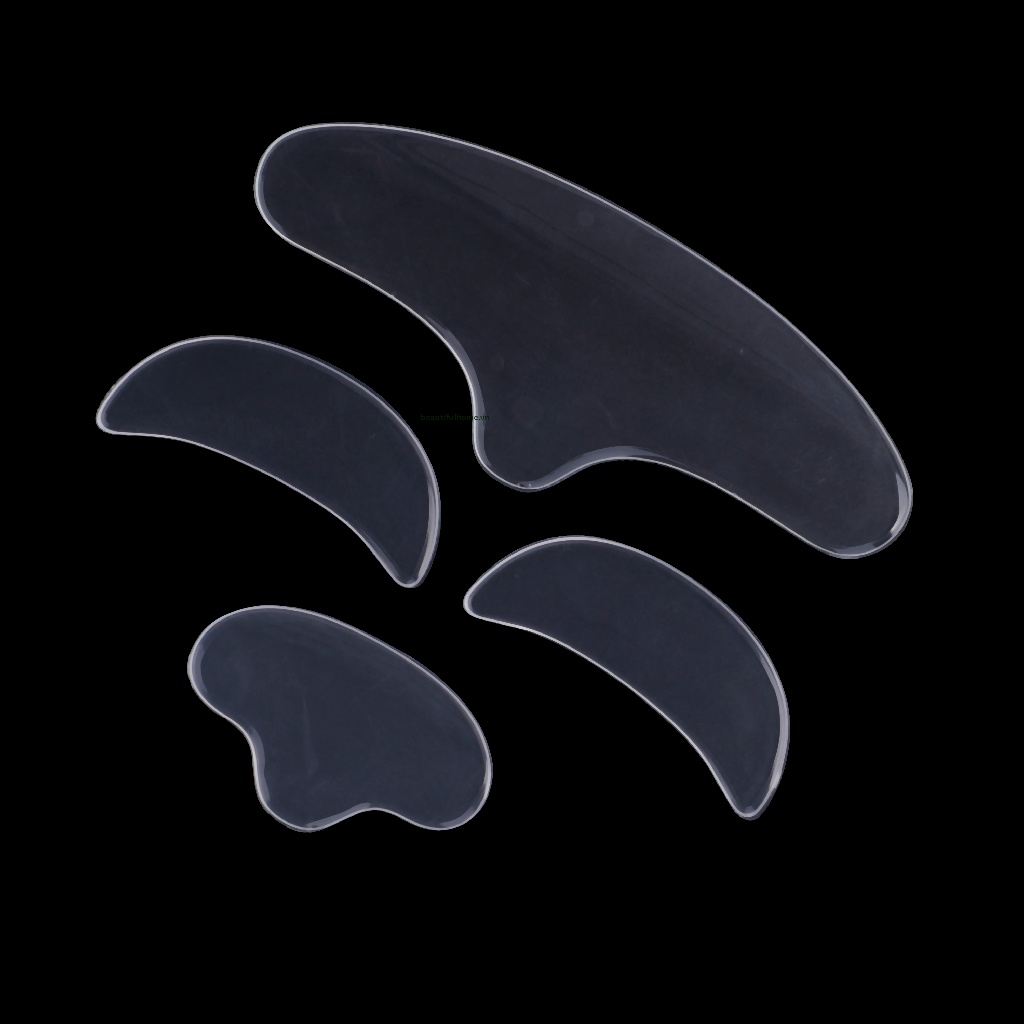 Bộ Miếng Đệm Silicon Mềm Chăm Sóc Da Chống Nếp Nhăn Có Thể Tái Sử Dụng