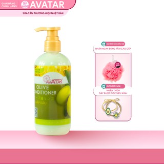 Dầu xả Olive AVATAR nuôi dưỡng tóc chắc khỏe chống gãy rụng tóc dài suôn mềm mượt 500ml