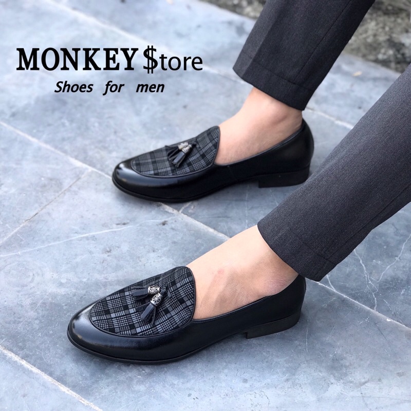 Giày tây,giày công sở Da bò vân caro mới - Bảo hành 12 tháng ( Mã GTN072 - ảnh và video độc quyền )