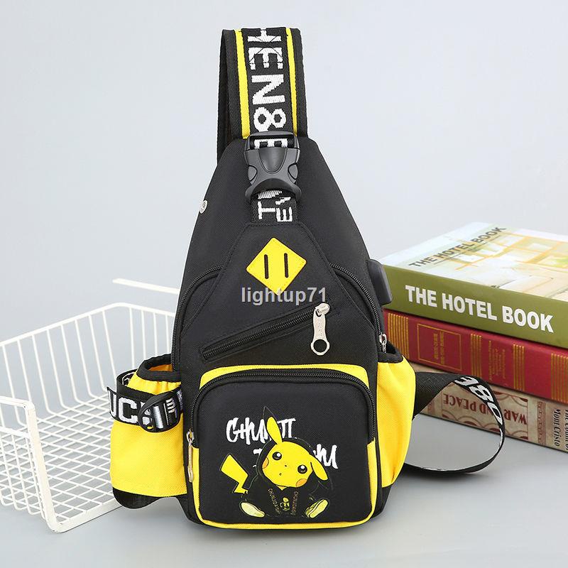 Túi đeo chéo ngực họa tiết anime Pikachu thời trang Hàn Quốc ngoài trời cho nam nhiều phân loại tùy chọn | BigBuy360 - bigbuy360.vn