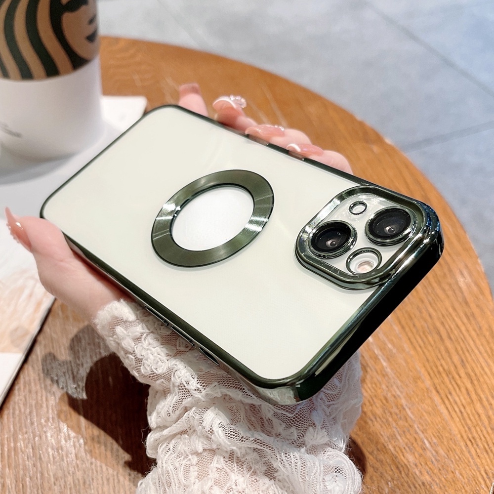 Ốp Điện Thoại Silicon Mềm Trong Suốt Mạ Viền 6D Sang Trọng Dành Cho iPhone 11 Pro MAX